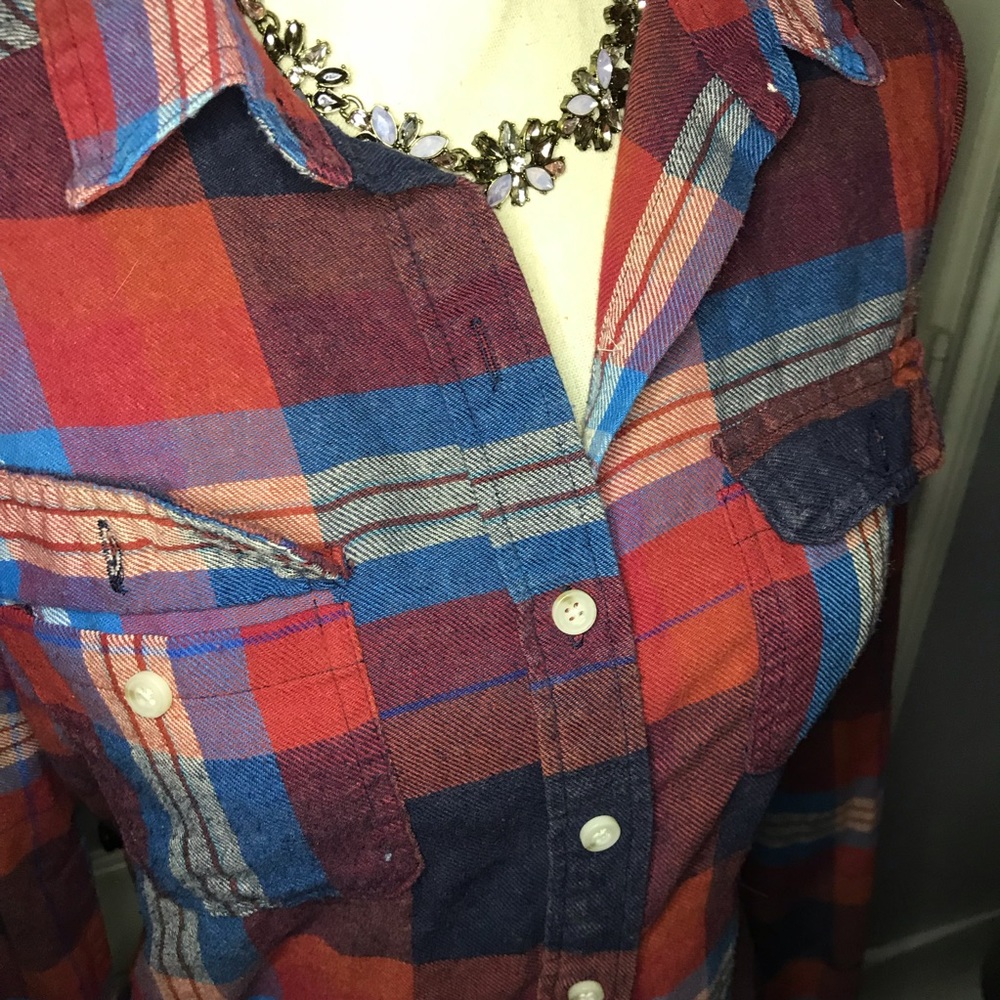 Mossimo plaid shirt!  Versatile and comfortable